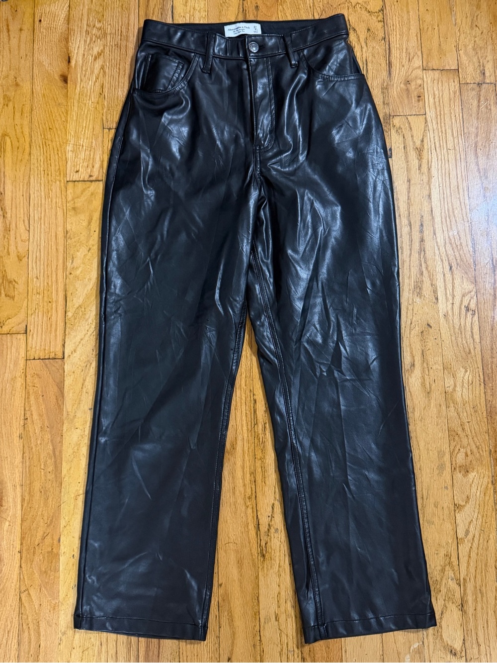 Abercrombie & Fitch Black Leather Pants